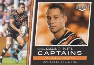 2019 NRL Elite Captains - CC16 Moses Mbye Wests Tigers