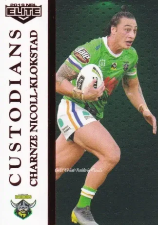 2019 NRL Elite Custodians - C02 Charnze Nicoll-Klokstad Canberra Raiders