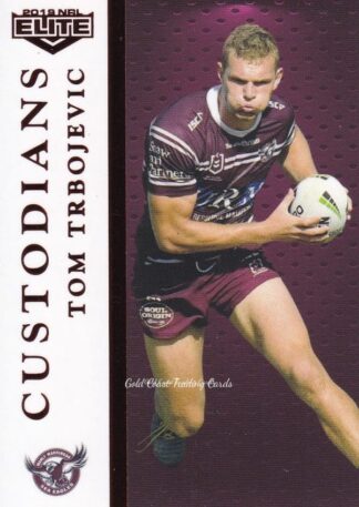 2019 NRL Elite Custodians - C06 Tom Trbojevic Manly Sea Eagles