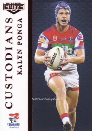 2019 NRL Elite Custodians - C08 Kalyn Ponga Newcastle Knights