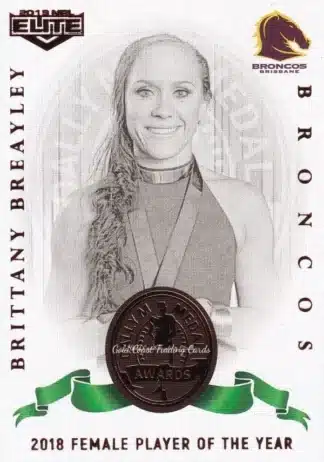 2019 NRL Elite Dally M Awards - DM15 Brittany Breayley Brisbane Broncos