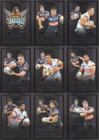 2019 NRL Elite Black Diamond Mojo Team Set - Gold Coast Titans