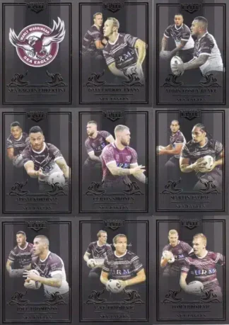 2019 NRL Elite Black Diamond Mojo Team Set - Manly Sea Eagles