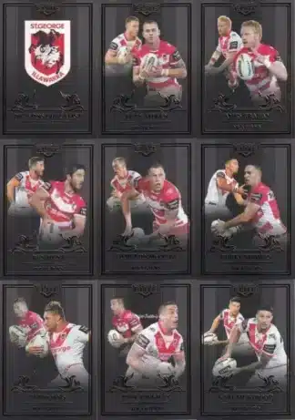2019 NRL Elite Black Diamond Mojo Team Set - St George Dragons