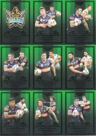 2019 NRL Elite Emerald Mojo Team Set - Gold Coast Titans