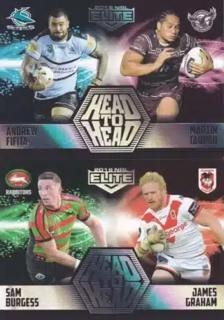 2019 NRL Elite Case Cards Head To Head
