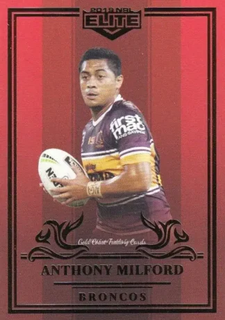 2019 NRL Elite Ruby Mojo - MR006 Anthony Milford Brisbane Broncos