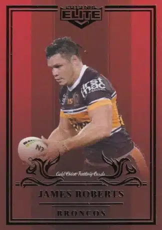 2019 NRL Elite Ruby Mojo - MR009 James Roberts Brisbane Broncos