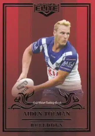 2019 NRL Elite Ruby Mojo - MR027 Aiden Tolman Canterbury Bulldogs