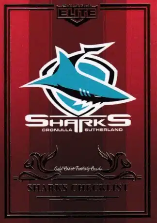 2019 NRL Elite Ruby Mojo - MR028 Logo Checklist Cronulla Sharks