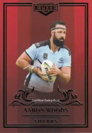 2019 NRL Elite Ruby Mojo - MR036 Aaron Woods Cronulla Sharks