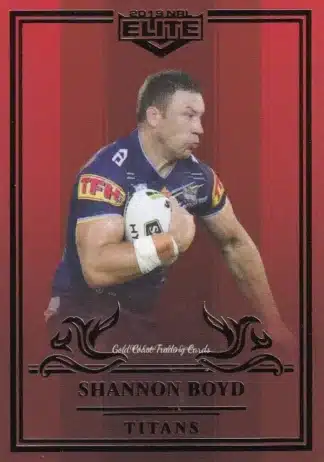 2019 NRL Elite Ruby Mojo - MR039 Shannon Boyd Gold Coast Titans