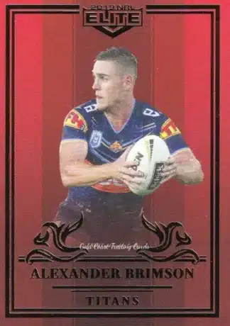 2019 NRL Elite Ruby Mojo - MR040 Alexander Brimson Gold Coast Titans