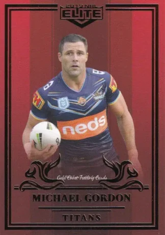 2019 NRL Elite Ruby Mojo - MR041 Michael Gordon Gold Coast Titans
