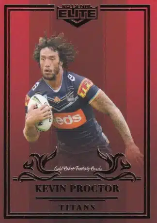 2019 NRL Elite Ruby Mojo - MR044 Kevin Proctor Gold Coast Titans