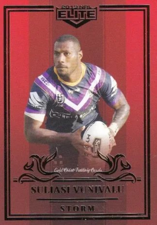 2019 NRL Elite Ruby Mojo - MR063 Suliasi Vunivalu Melbourne Storm