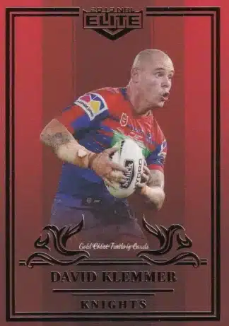 2019 NRL Elite Ruby Mojo - MR067 David Klemmer Newcastle Knights