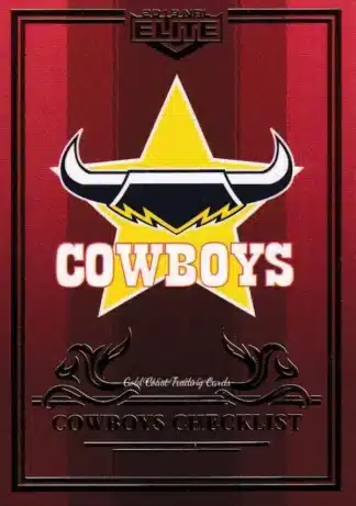 2019 NRL Elite Ruby Mojo - MR073 Logo Checklist North Qld Cowboys