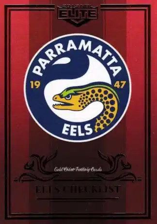 2019 NRL Elite Ruby Mojo - MR082 Logo Checklist Parramatta Eels