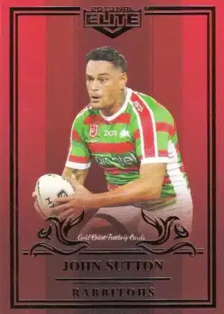 2019 NRL Elite Ruby Mojo - MR108 John Sutton South Sydney Rabbitohs