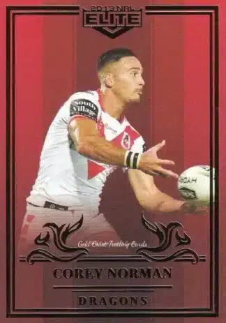 2019 NRL Elite Ruby Mojo - MR114 Corey Norman St George Dragons