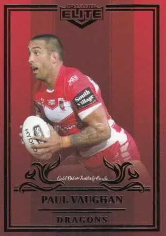 2019 NRL Elite Ruby Mojo - MR116 Paul Vaughan St George Dragons