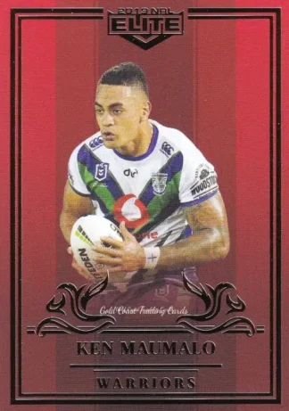 2019 NRL Elite Ruby Mojo - MR133 Ken Maumalo Warriors