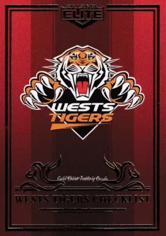 2019 NRL Elite Ruby Mojo - MR136 Logo Checklist Wests Tigers
