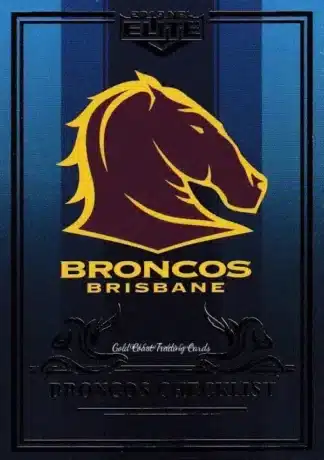 2019 NRL Elite Sapphire Mojo - MS001 Logo Checklist Brisbane Broncos