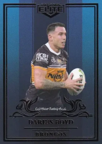 2019 NRL Elite Sapphire Mojo - MS002 Darius Boyd Brisbane Broncos