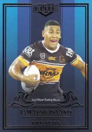 2019 NRL Elite Sapphire Mojo - MS004 Jamayne Isaako Brisbane Broncos