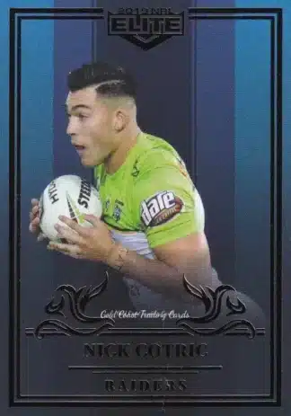 2019 NRL Elite Sapphire Mojo - MS011 Nick Cotric Canberra Raiders