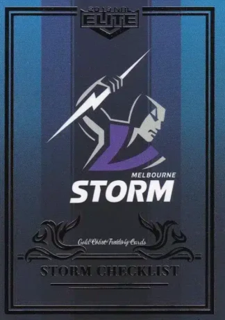 2019 NRL Elite Sapphire Mojo - MS055 Logo Checklist Melbourne Storm
