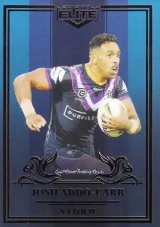 2019 NRL Elite Sapphire Mojo - MS056 Josh Addo-Carr Melbourne Storm