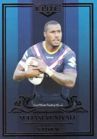 2019 NRL Elite Sapphire Mojo - MS063 Suliasi Vunivalu Melbourne Storm