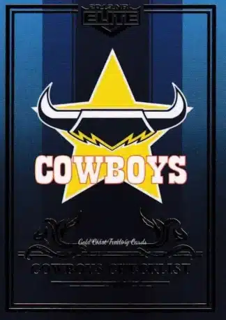 2019 NRL Elite Sapphire Mojo - MS073 Logo Checklist North Qld Cowboys