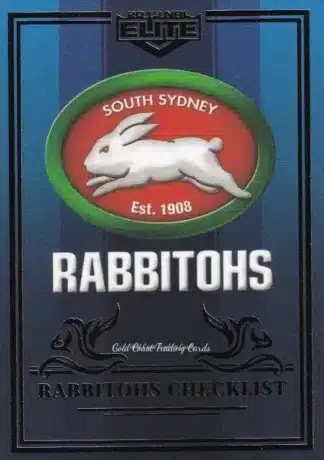 2019 NRL Elite Sapphire Mojo - MS100 Logo Checklist South Sydney Rabbitohs
