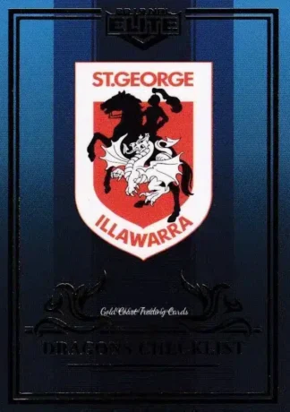 2019 NRL Elite Sapphire Mojo - MS109 Logo Checklist St George Dragons