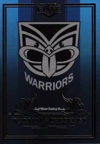 2019 NRL Elite Sapphire Mojo - MS127 Logo Checklist Warriors