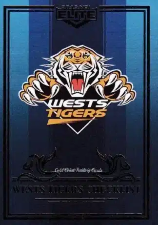 2019 NRL Elite Sapphire Mojo - MS136 Logo Checklist Wests Tigers