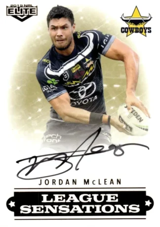 2019 NRL Elite League Sensations Signature - LS09 Jordan McLean North Qld Cowboys