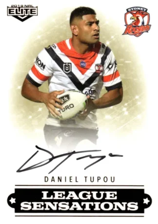 2019 NRL Elite League Sensations Signature - LS14 Daniel Tupou Sydney Roosters