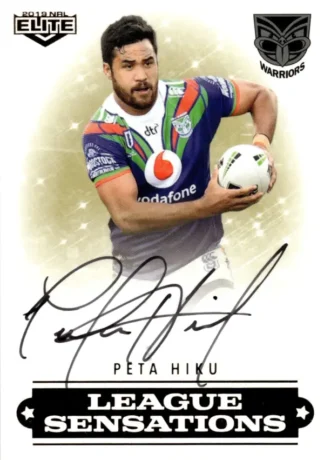 2019 NRL Elite League Sensations Signature - LS15 Peta Hiku Warriors