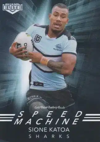 2019 NRL Elite Speed Machine - SM08 Sione Katoa Cronulla Sharks