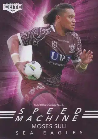 2019 NRL Elite Speed Machine - SM11 Moses Suli Manly Sea Eagles