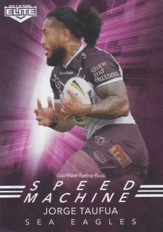 2019 NRL Elite Speed Machine - SM12 Jorge Taufua Manly Sea Eagles