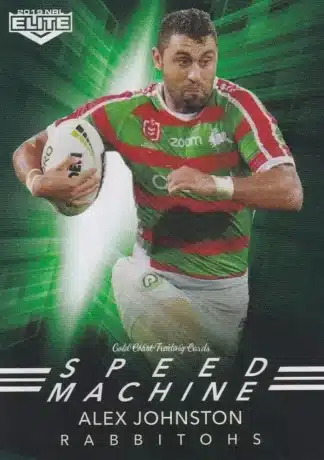 2019 NRL Elite Speed Machine - SM23 Alex Johnston South Sydney Rabbitohs