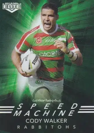 2019 NRL Elite Speed Machine - SM24 Cody Walker South Sydney Rabbitohs