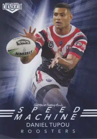 2019 NRL Elite Speed Machine - SM28 Daniel Tupou Sydney Roosters