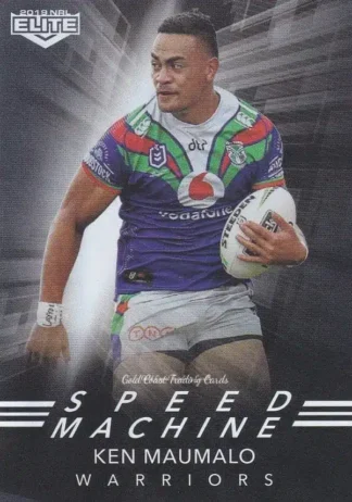 2019 NRL Elite Speed Machine - SM30 Ken Maumalo Warriors
